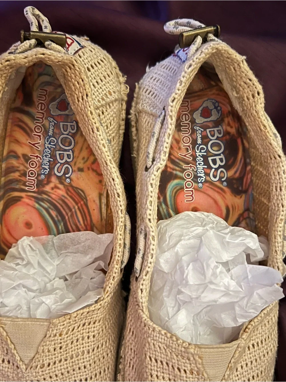 BOBS from Skechers Beige Crochet Espadrilles